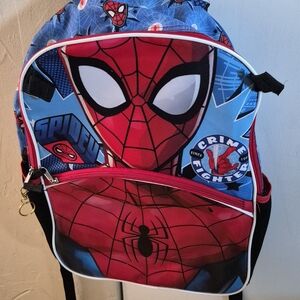Spider Hero Kids Backpack - Red and Blue